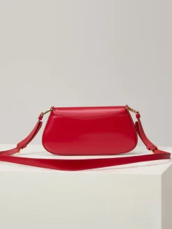 Alternative view of PRADA Shoulder Bags Shiny Leather (Red-Gold) 24X11X4CM F00202608080924
