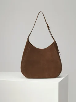 Alternative view of PRADA Shoulder Bags Suede (Brown-Silver) 40X30X9CM F90202608081044