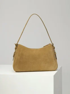 Alternative view of PRADA Shoulder Bags Suede Leather (Brown-Gold) 39X23X12CM F60202608081042