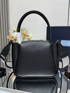 Alternative view of PRADA Shoulder Bags Textured Leather (Black-Gold) 23X21X10CM G70202608081562