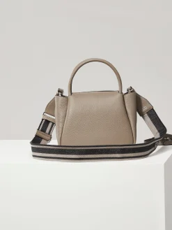 Alternative view of PRADA Shoulder Bags Textured Leather (Taupe-Black) 23X21X10CM G60202608081030