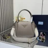 PRADA Shoulder Bags Textured Leather (Taupe-Gold) 23X21X10CM G70202608081560