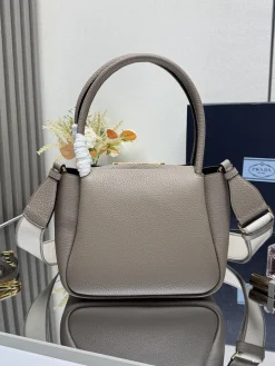 Alternative view of PRADA Shoulder Bags Textured Leather (Taupe-Gold) 23X21X10CM G70202608081560