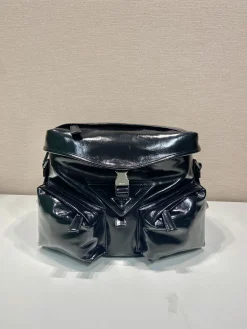 Alternative view of PRADA Shoulder Bags Waxed Calf Leather (Black) 29X23X15CM F50202608080959
