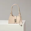 PRADA Shoulder Bags Waxed Leather (Beige-Silver) 26X18X12CM F30202608081110