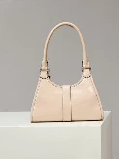 Alternative view of PRADA Shoulder Bags Waxed Leather (Beige-Silver) 26X18X12CM F30202608081110