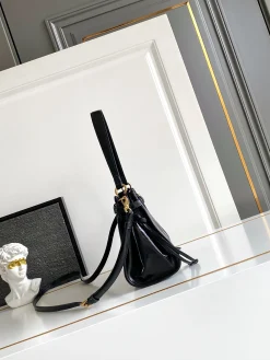 Alternative view of PRADA Shoulder Bags Waxed Leather (Black-Gold) 26X18X9CM F20202608080718