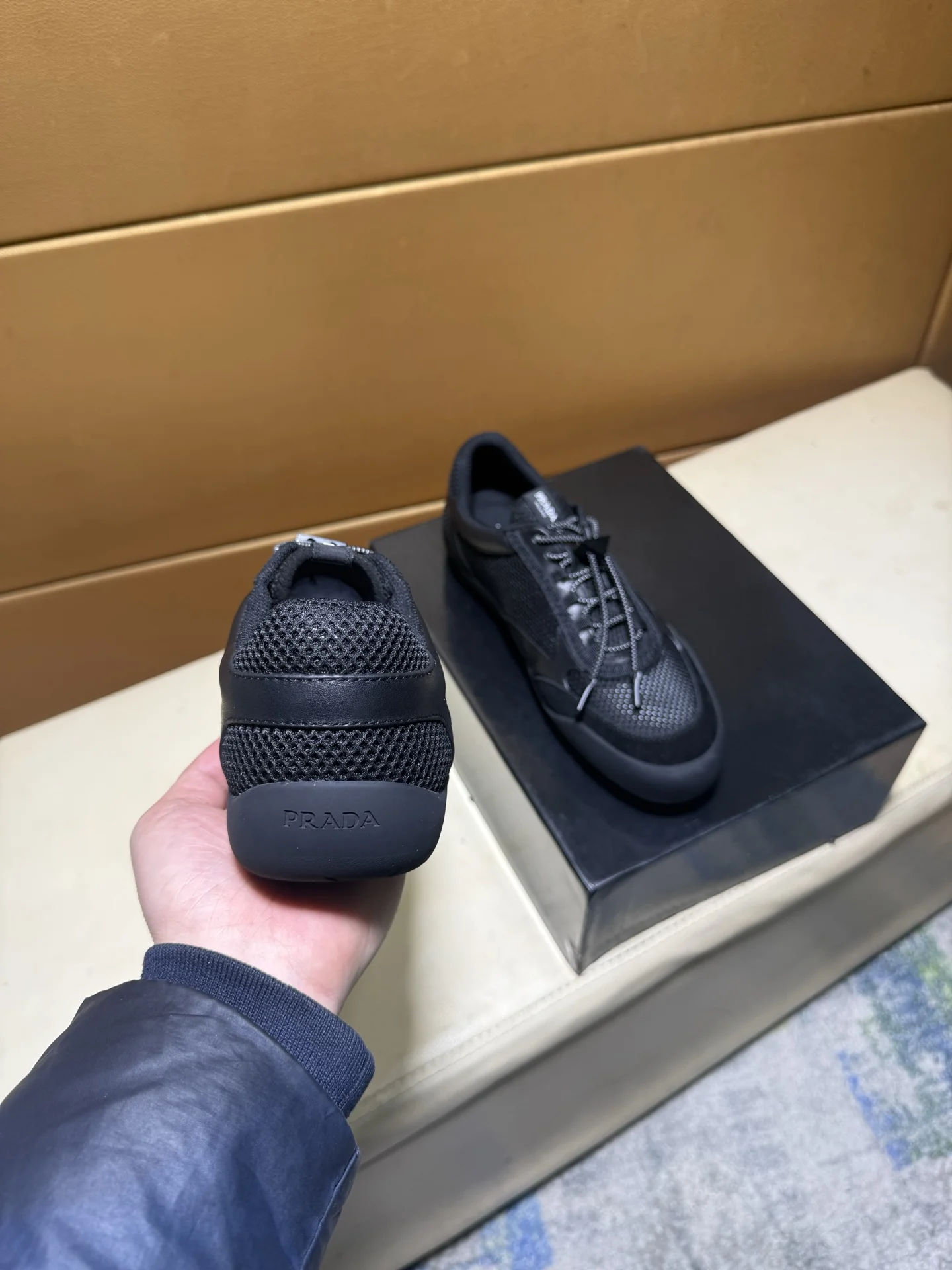 PRADA Sneakers Calf Leather EU38-44 B60202608030465 - Image 5