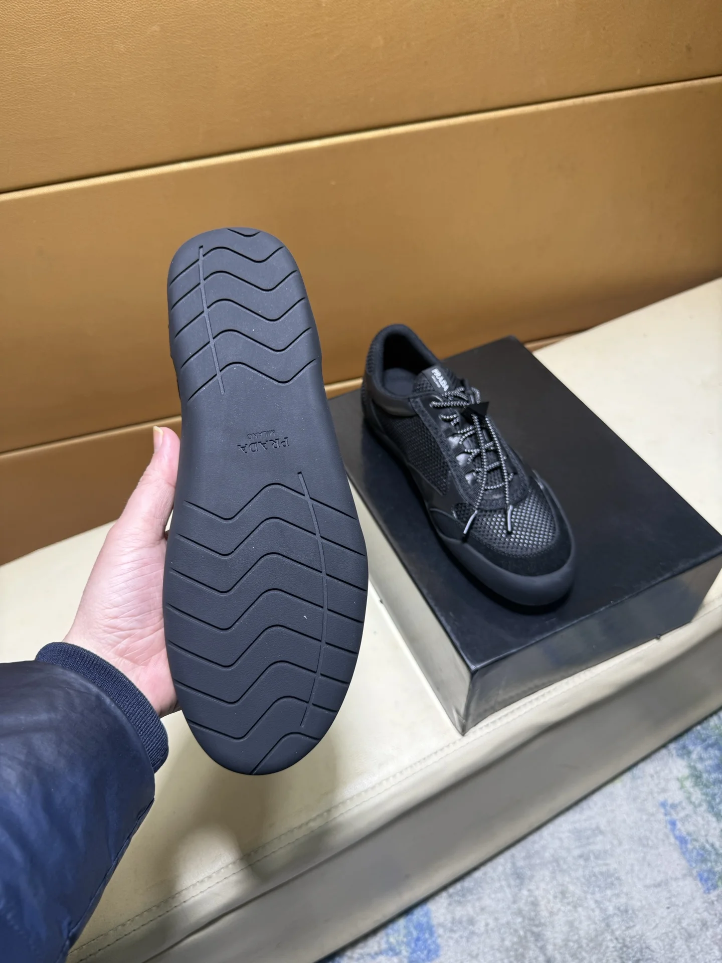 PRADA Sneakers Calf Leather EU38-44 B60202608030465 - Image 7
