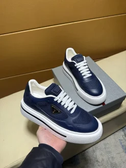 PRADA Sneakers Calfskin & Canvas EU38-44 B80202608030527