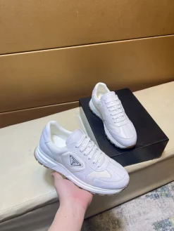 Alternative view of PRADA Sneakers Calfskin Leather Canvas EU38-44 B80202608030524