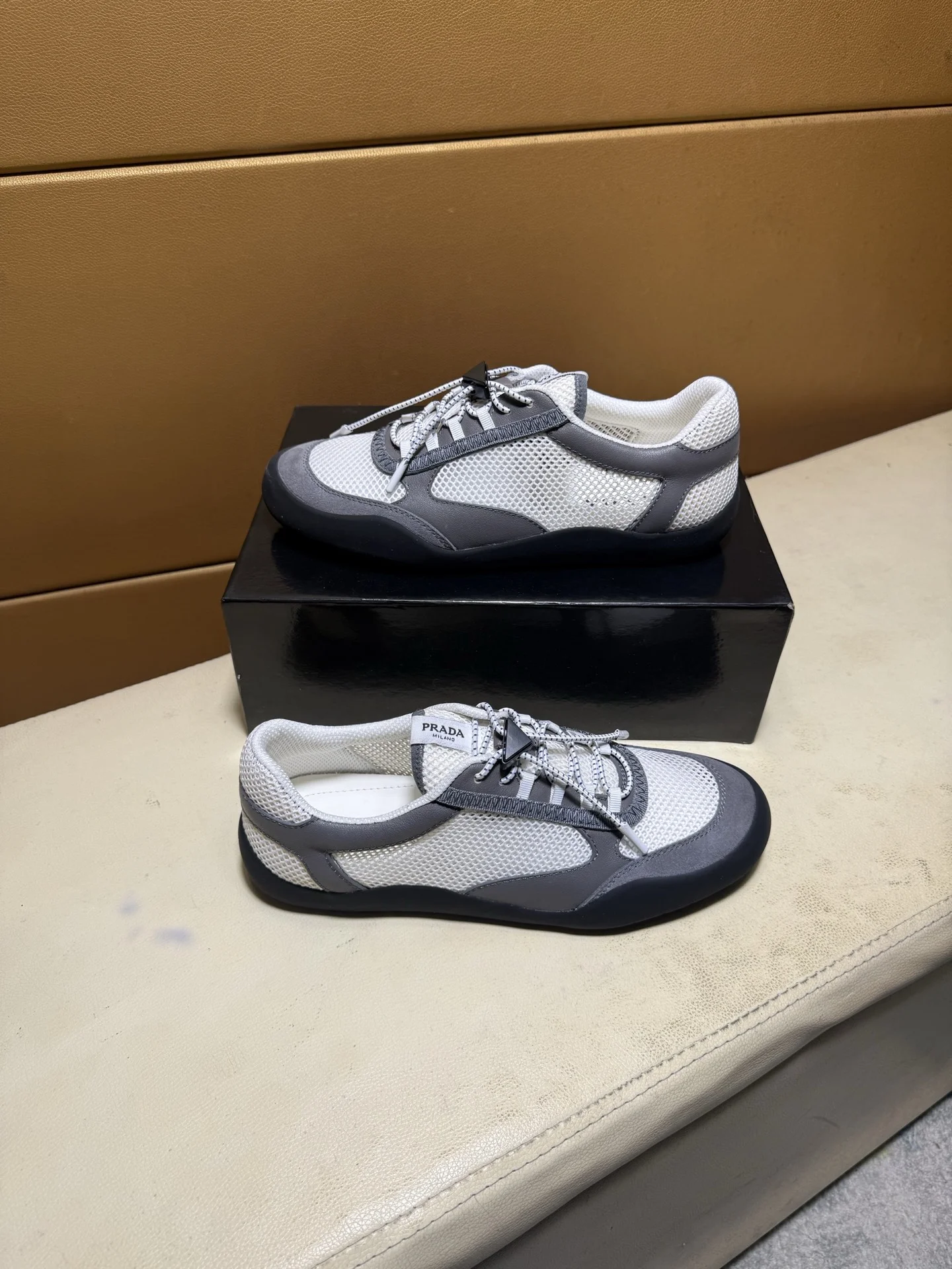 PRADA Sneakers Calfskin Leather EU38-44 B60202608030466 - Image 4