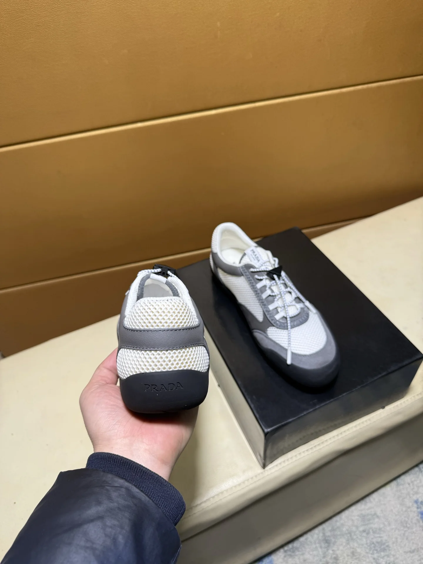 PRADA Sneakers Calfskin Leather EU38-44 B60202608030466 - Image 6