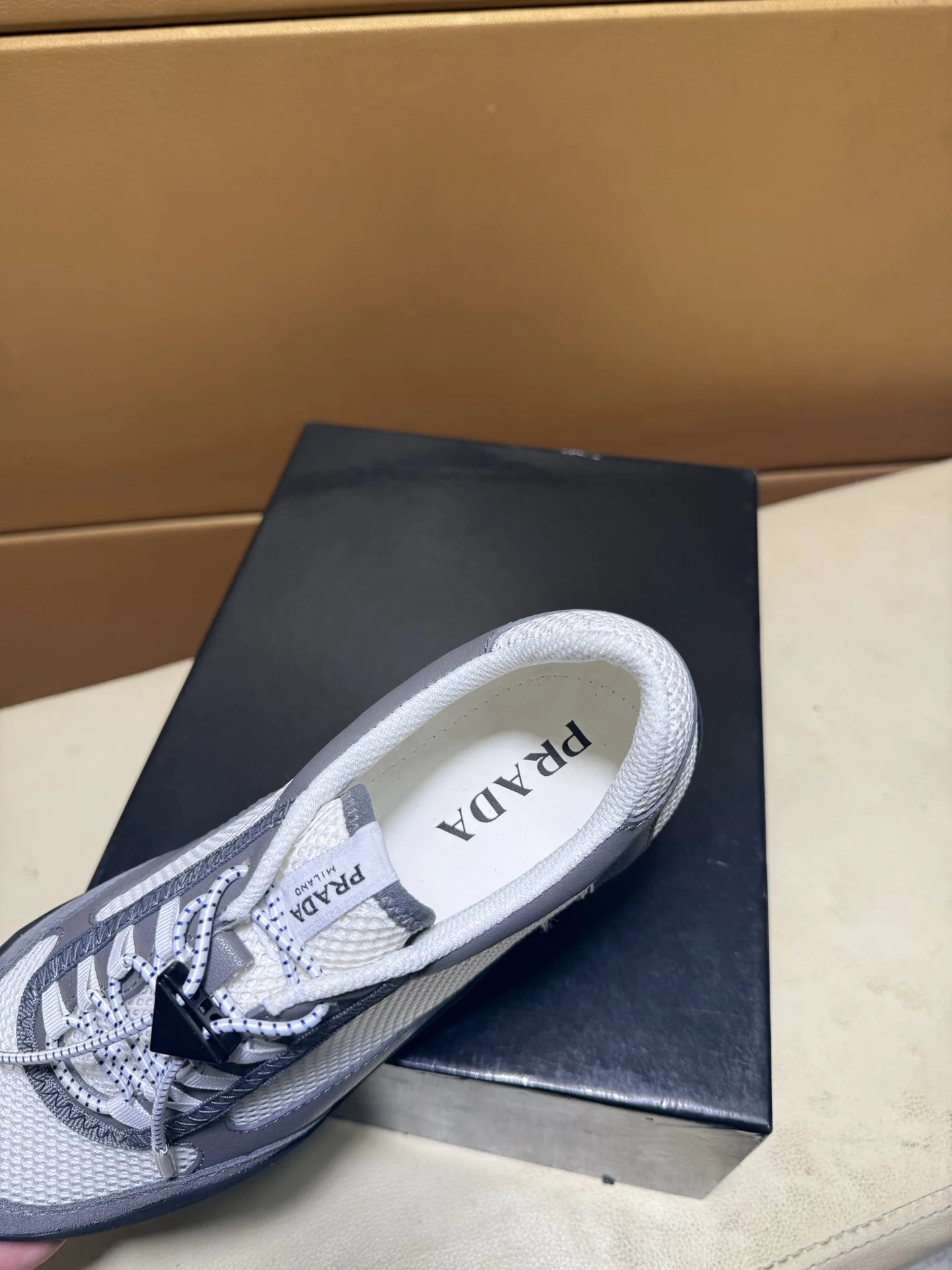 PRADA Sneakers Calfskin Leather EU38-44 B60202608030466 - Image 7
