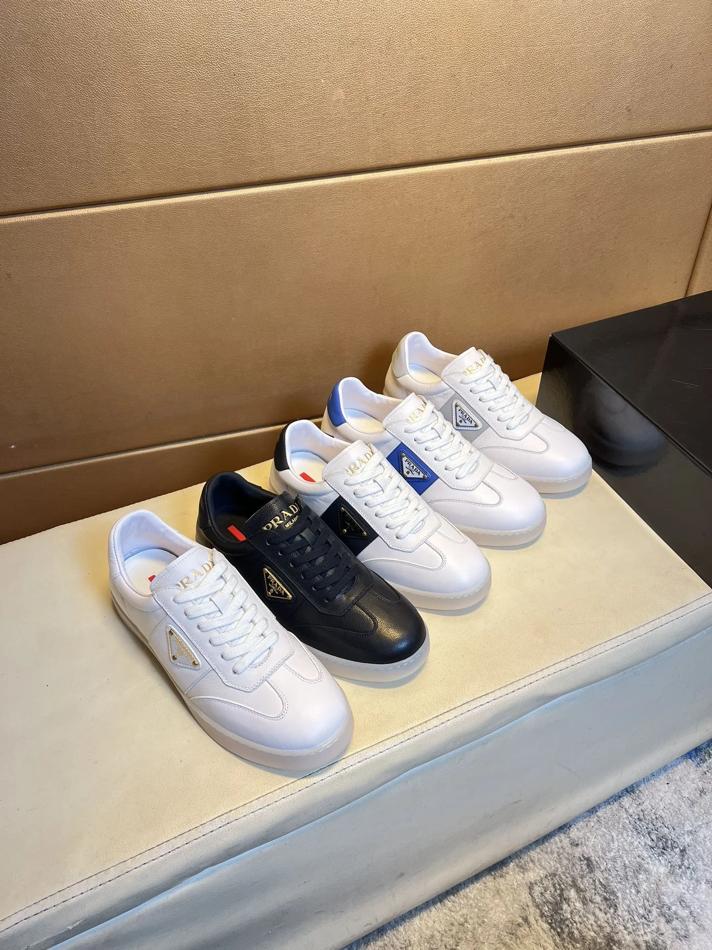PRADA Sneakers Knit Leather EU38-44 B60202608030468 - Image 8