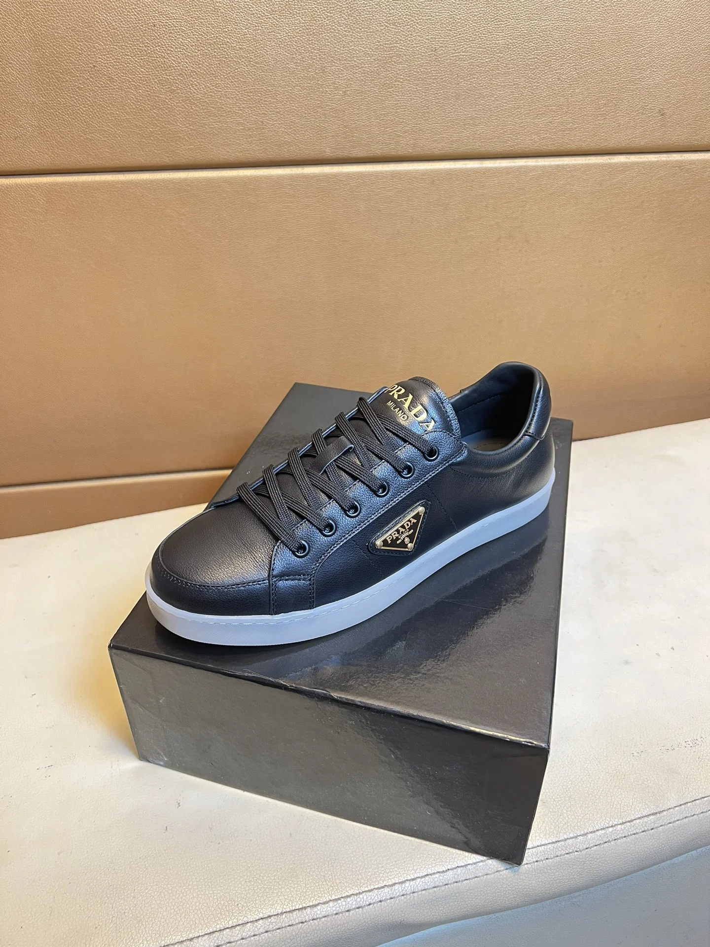 PRADA Sneakers Knit Leather EU38-44 B60202608030470 - Image 3
