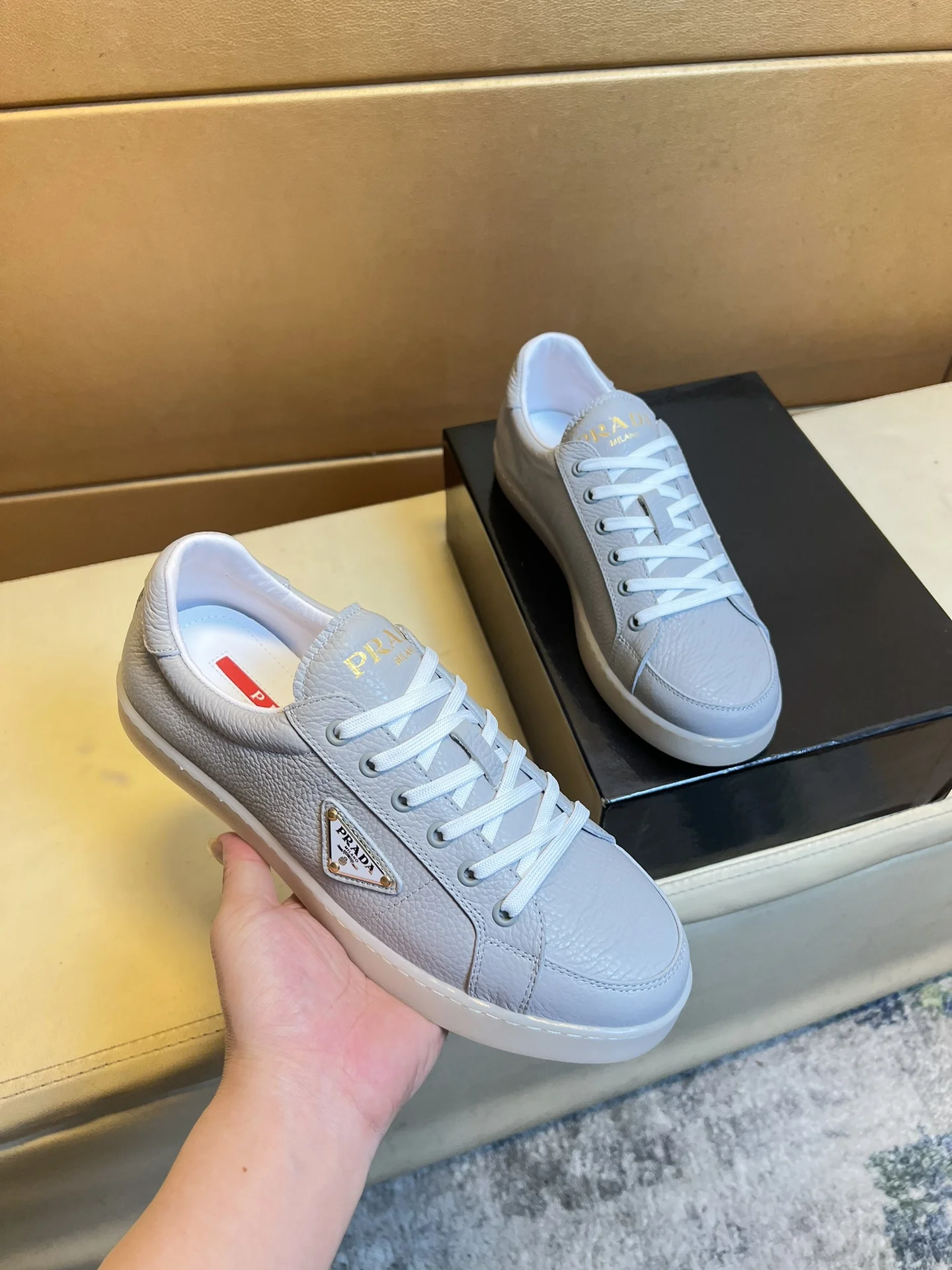 PRADA Sneakers Knit & Leather EU38-44 B60202608030471