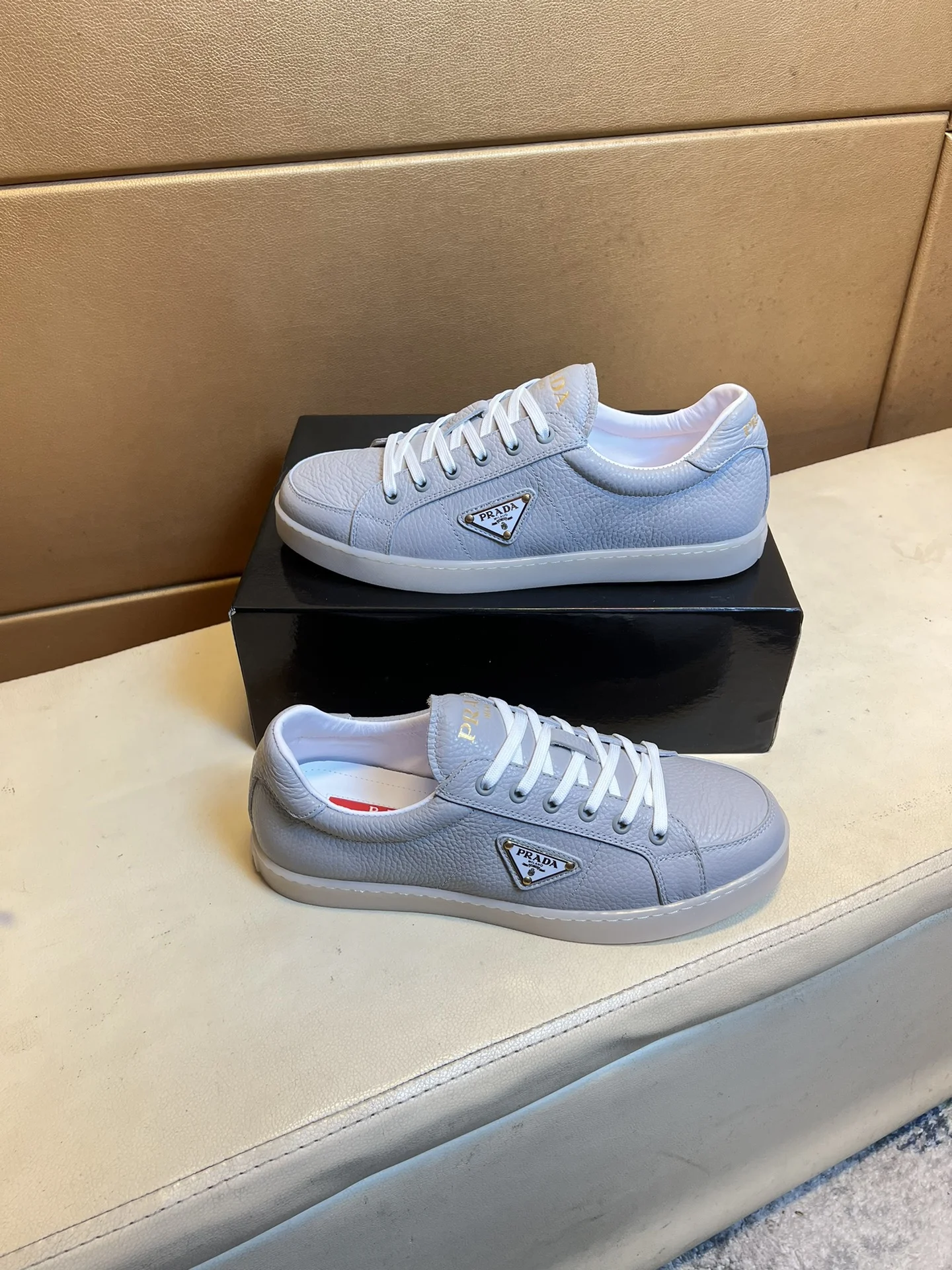 PRADA Sneakers Knit & Leather EU38-44 B60202608030471 - Image 4