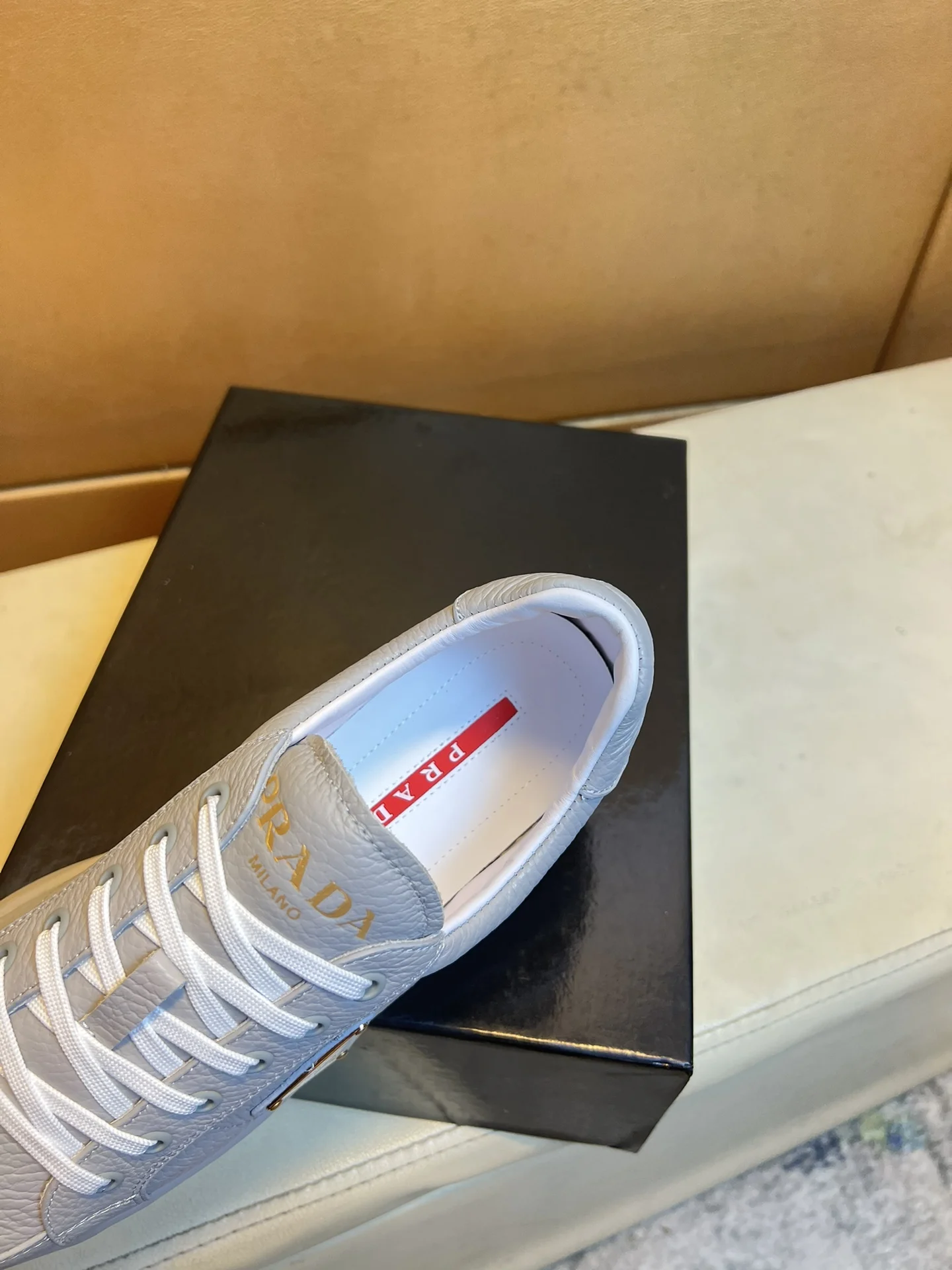 PRADA Sneakers Knit & Leather EU38-44 B60202608030471 - Image 6