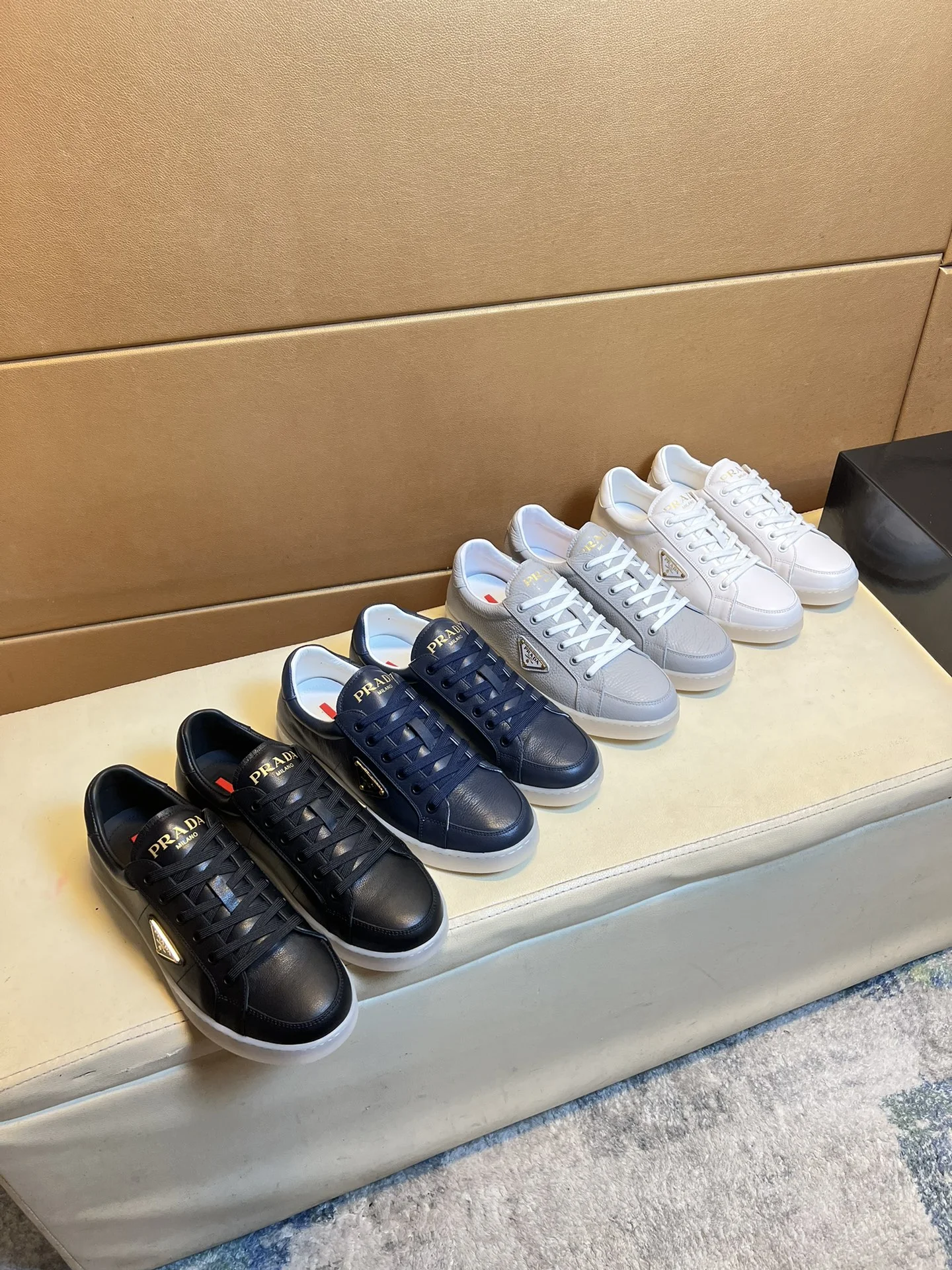 PRADA Sneakers Knit & Leather EU38-44 B60202608030471 - Image 9