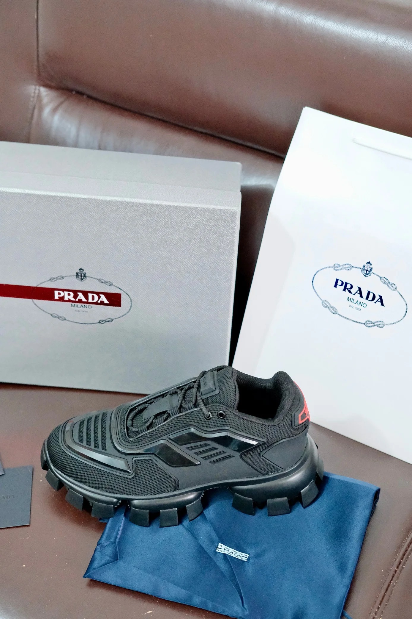 PRADA Sneakers Knit Rubber EU38-46 B70202608030851