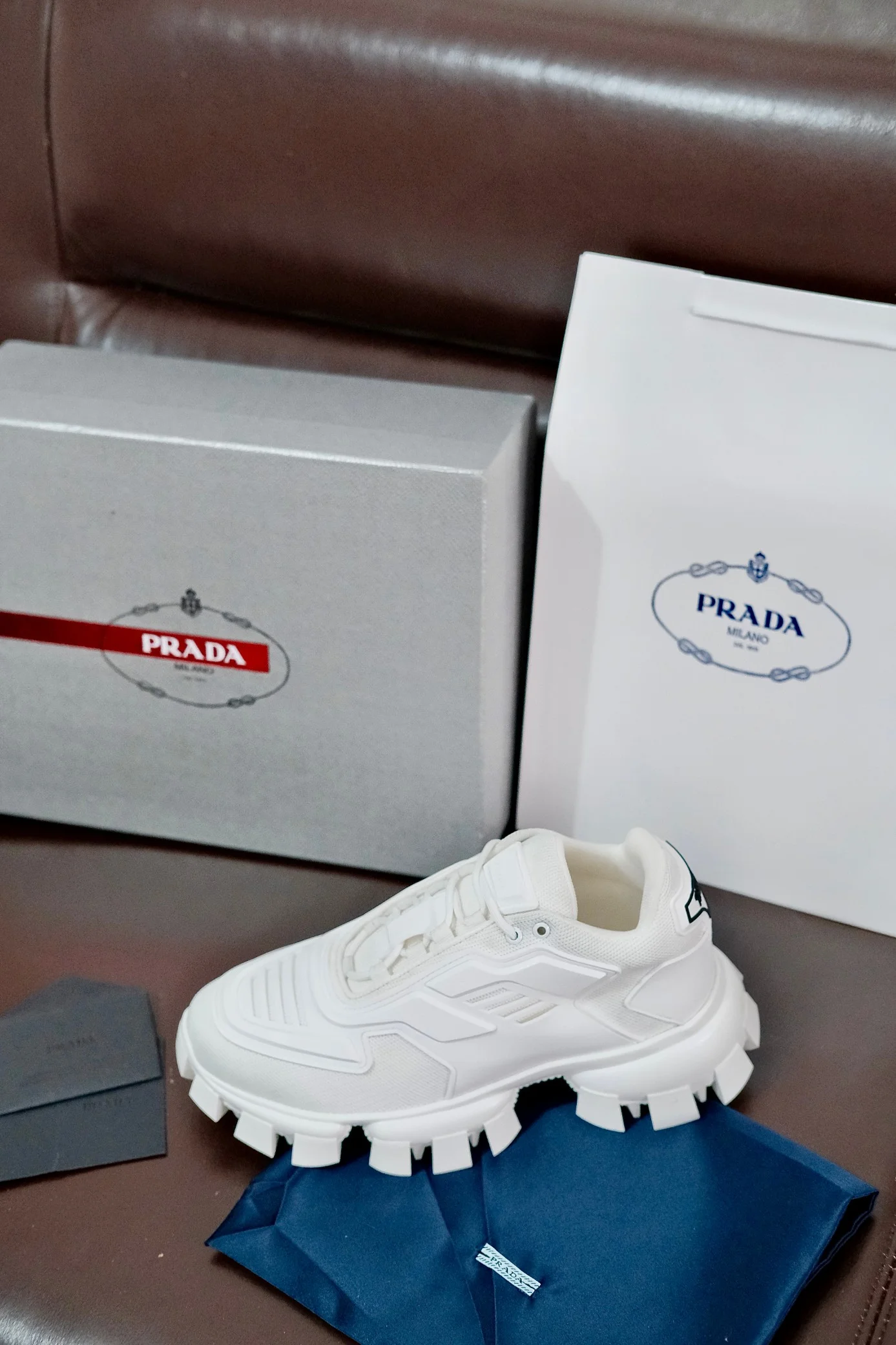 PRADA Sneakers Knit Rubber EU38-46 B70202608030852