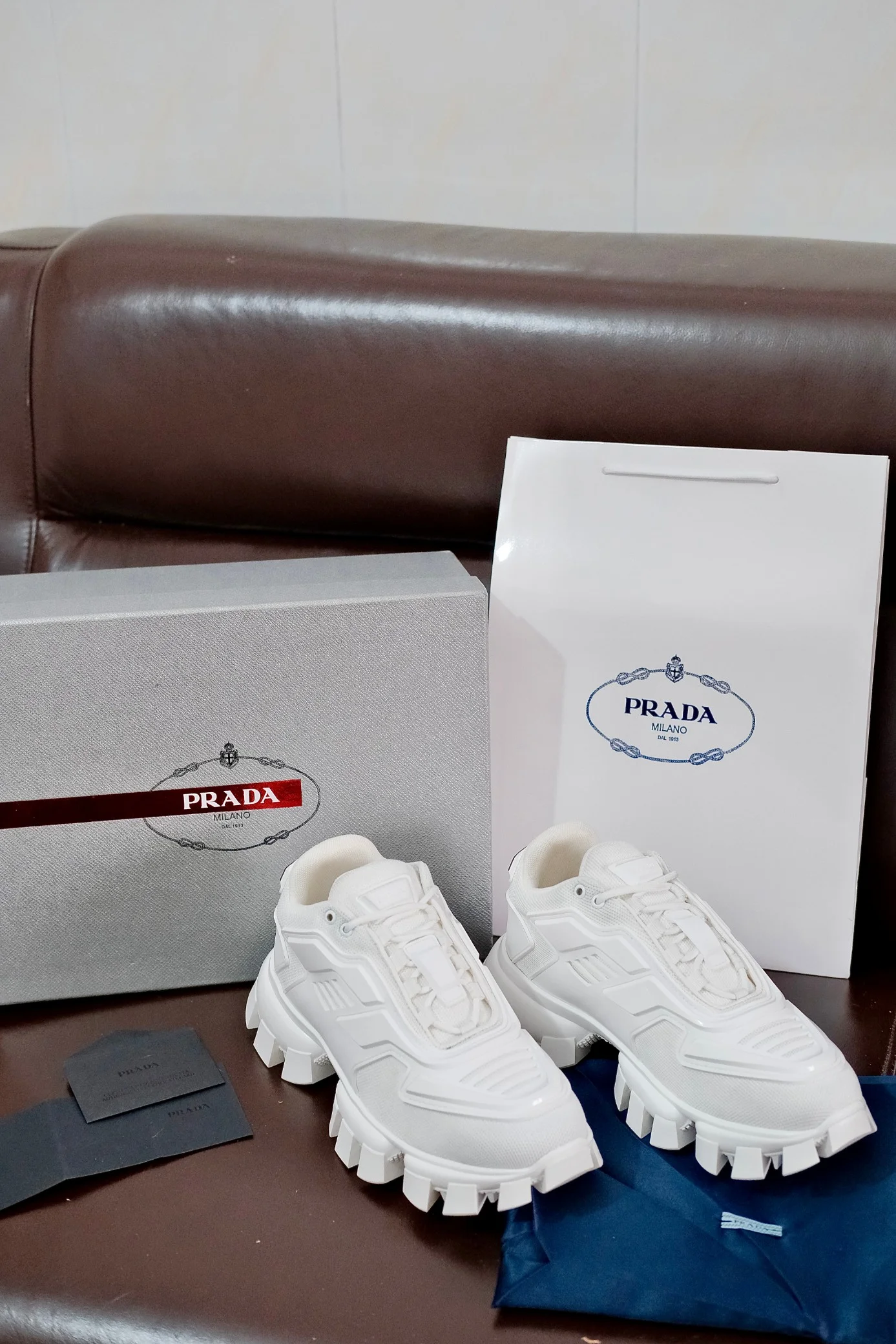 PRADA Sneakers Knit Rubber EU38-46 B70202608030852 - Image 2