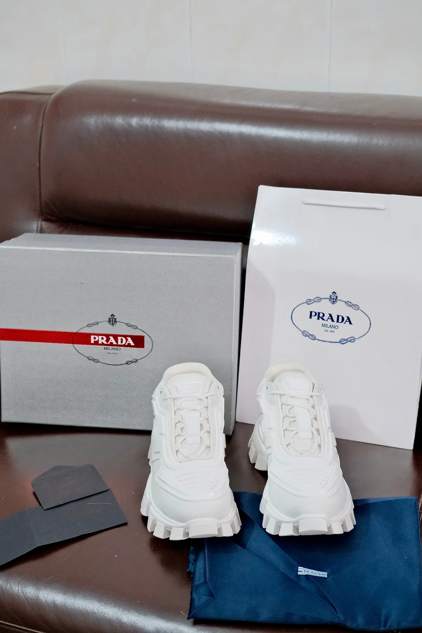 PRADA Sneakers Knit Rubber EU38-46 B70202608030852 - Image 4