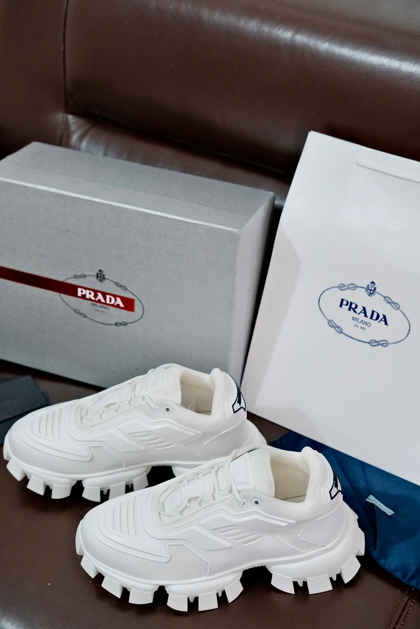 PRADA Sneakers Knit Rubber EU38-46 B70202608030852 - Image 7