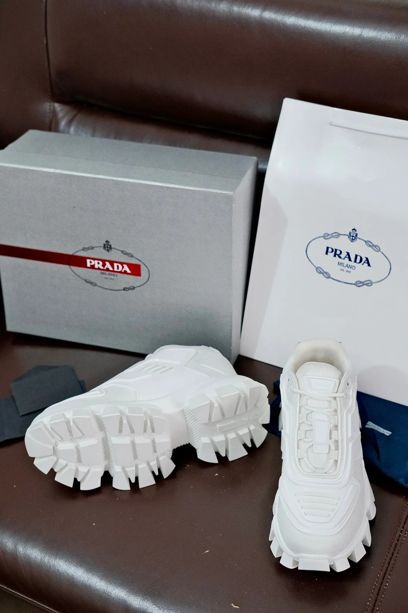 PRADA Sneakers Knit Rubber EU38-46 B70202608030852 - Image 9
