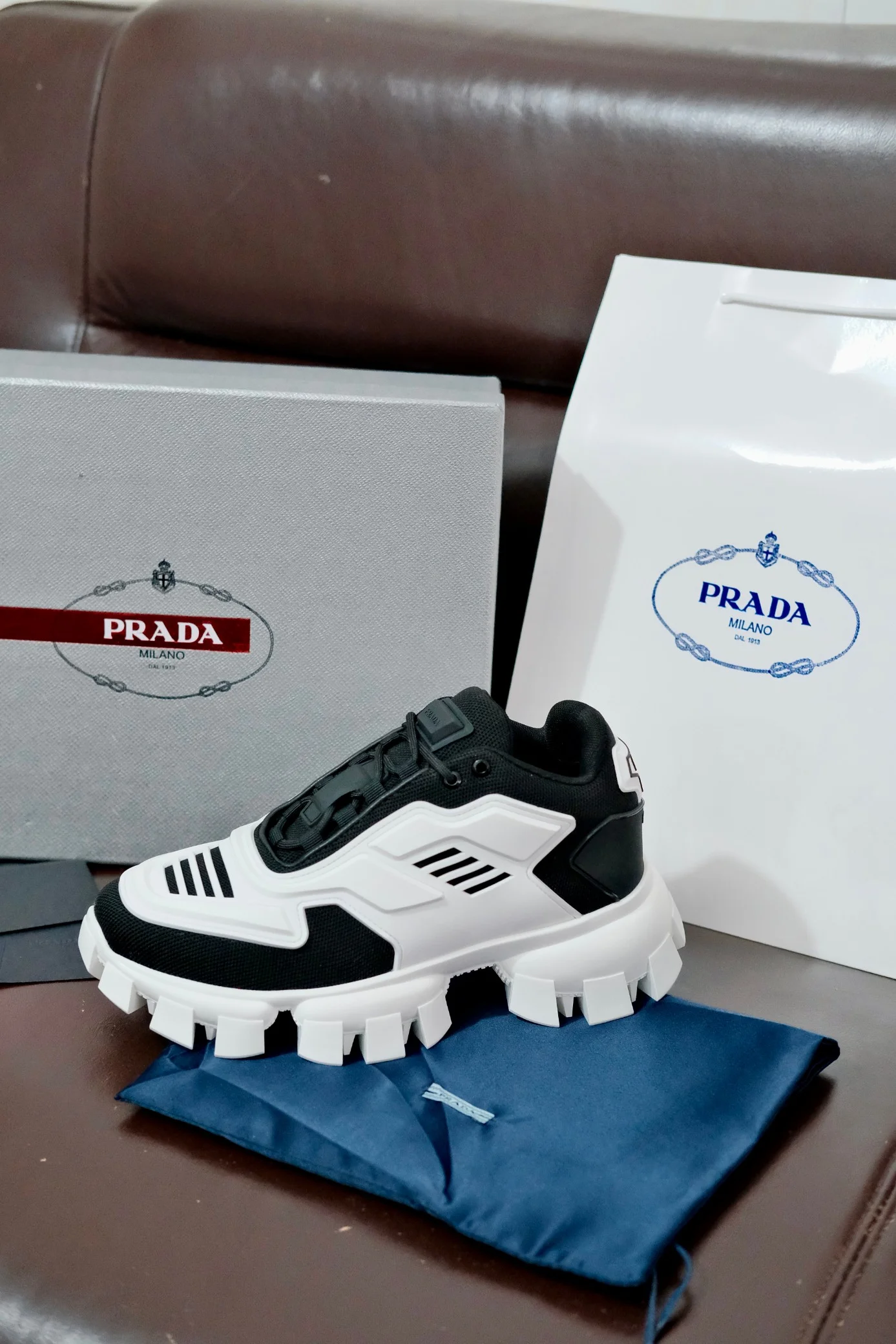 PRADA Sneakers Knit Rubber EU38-46 B70202608030854