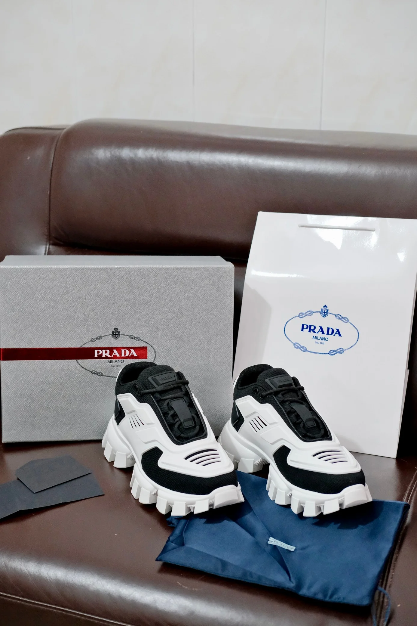PRADA Sneakers Knit Rubber EU38-46 B70202608030854 - Image 4