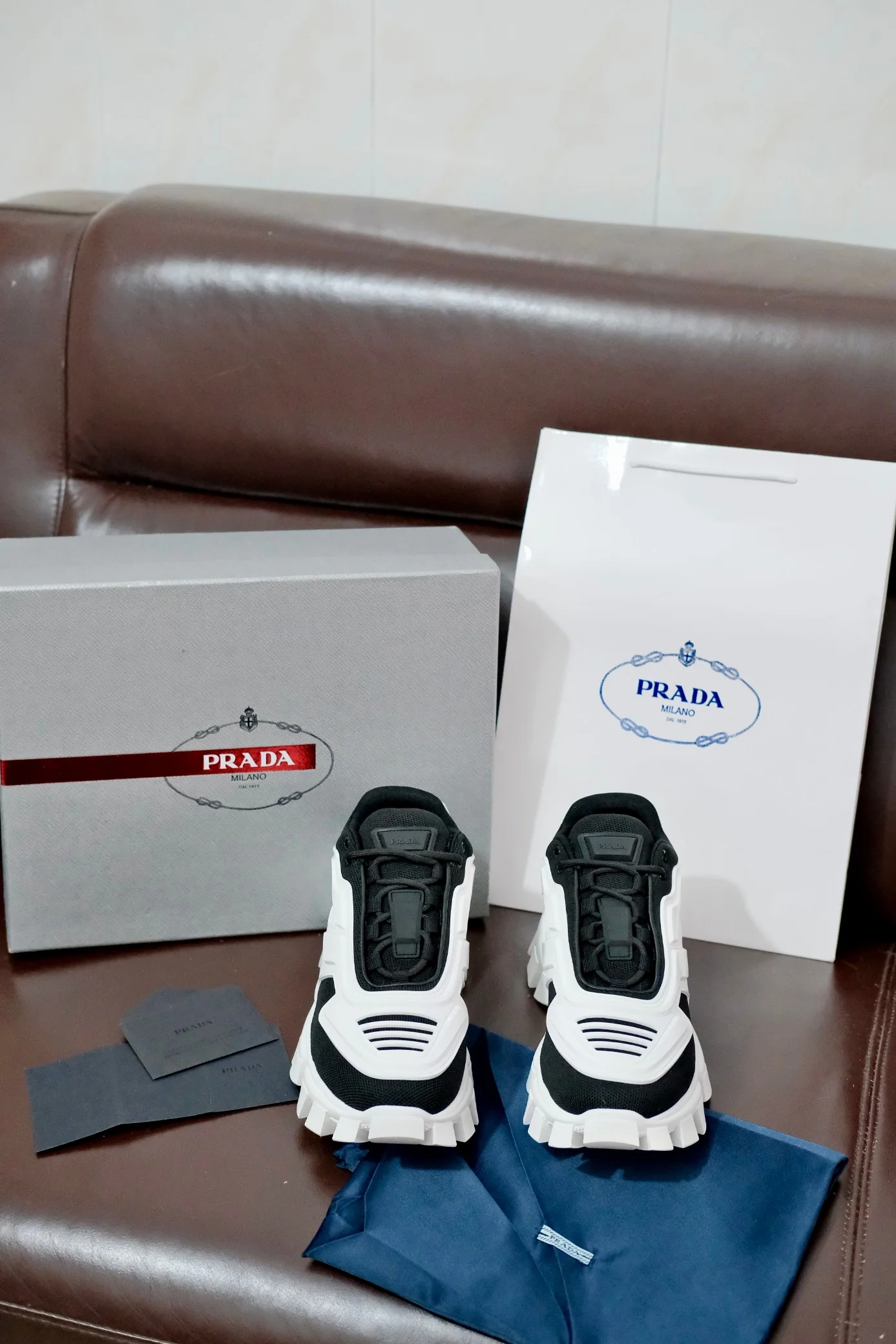 PRADA Sneakers Knit Rubber EU38-46 B70202608030854 - Image 9