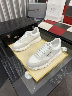 Alternative view of PRADA Sneakers Leather Canvas EU38-44 B70202608032002