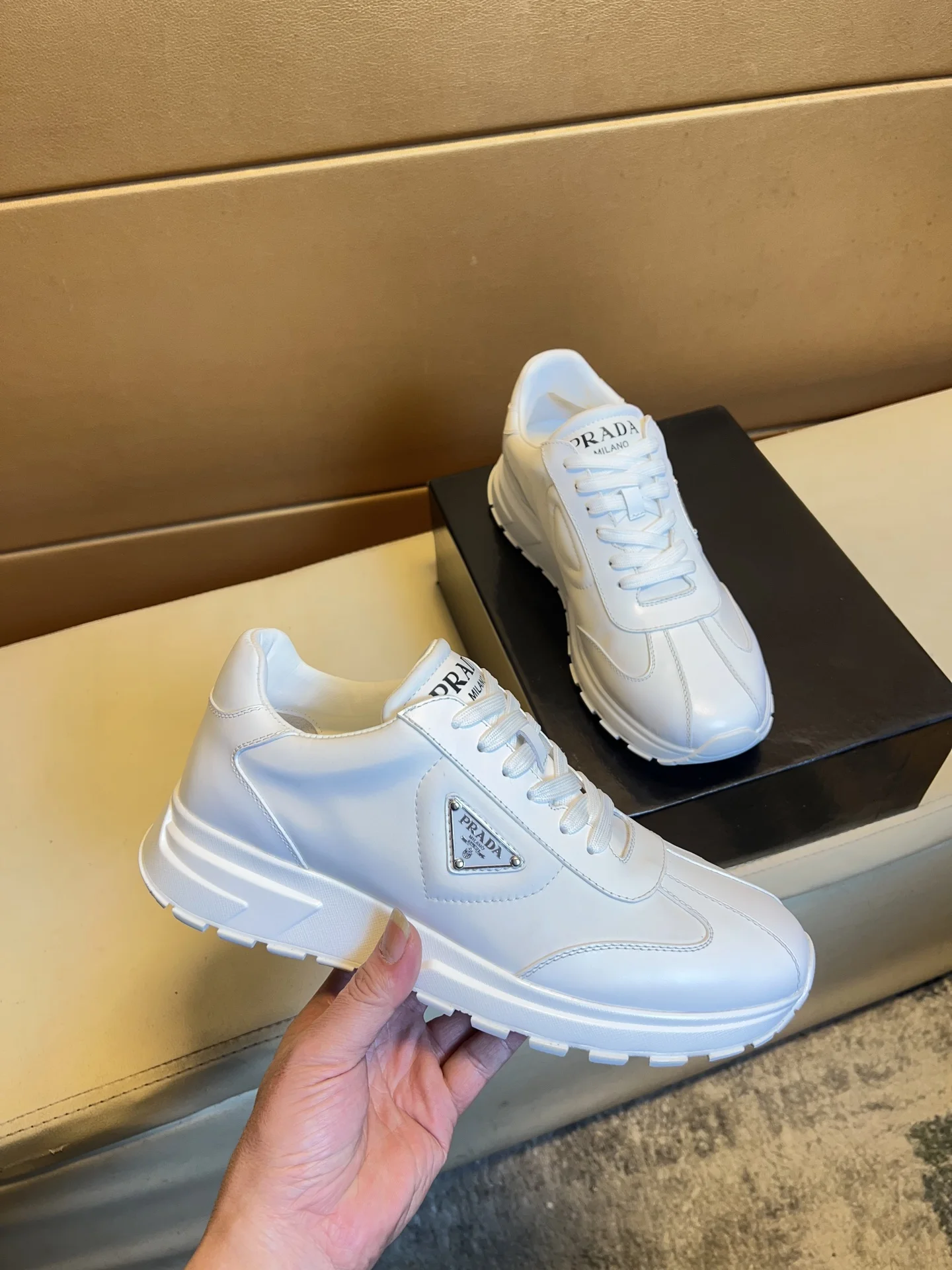 PRADA Sneakers Leather EU38-44 B80202608030476 - Image 2