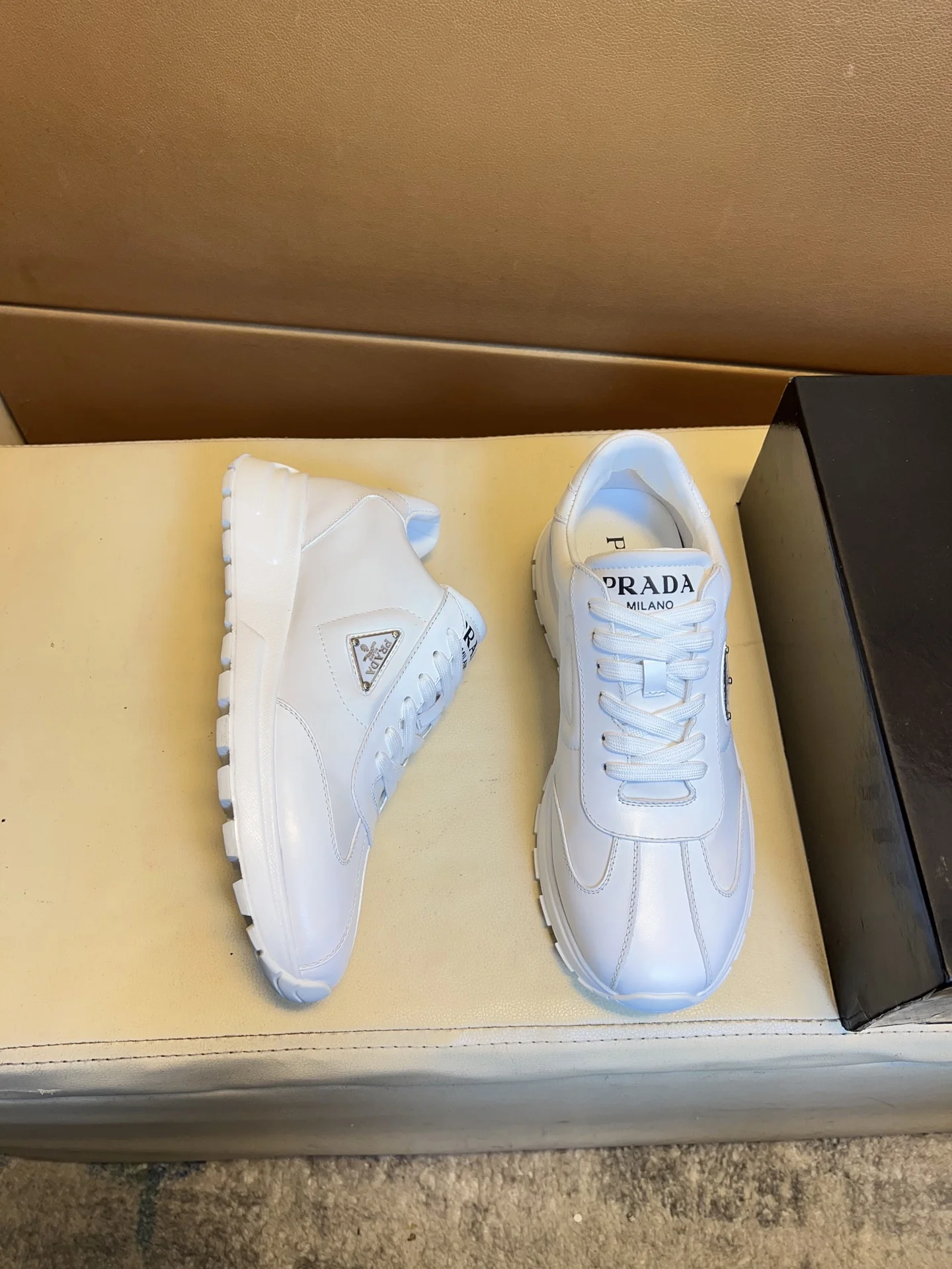 PRADA Sneakers Leather EU38-44 B80202608030476 - Image 6