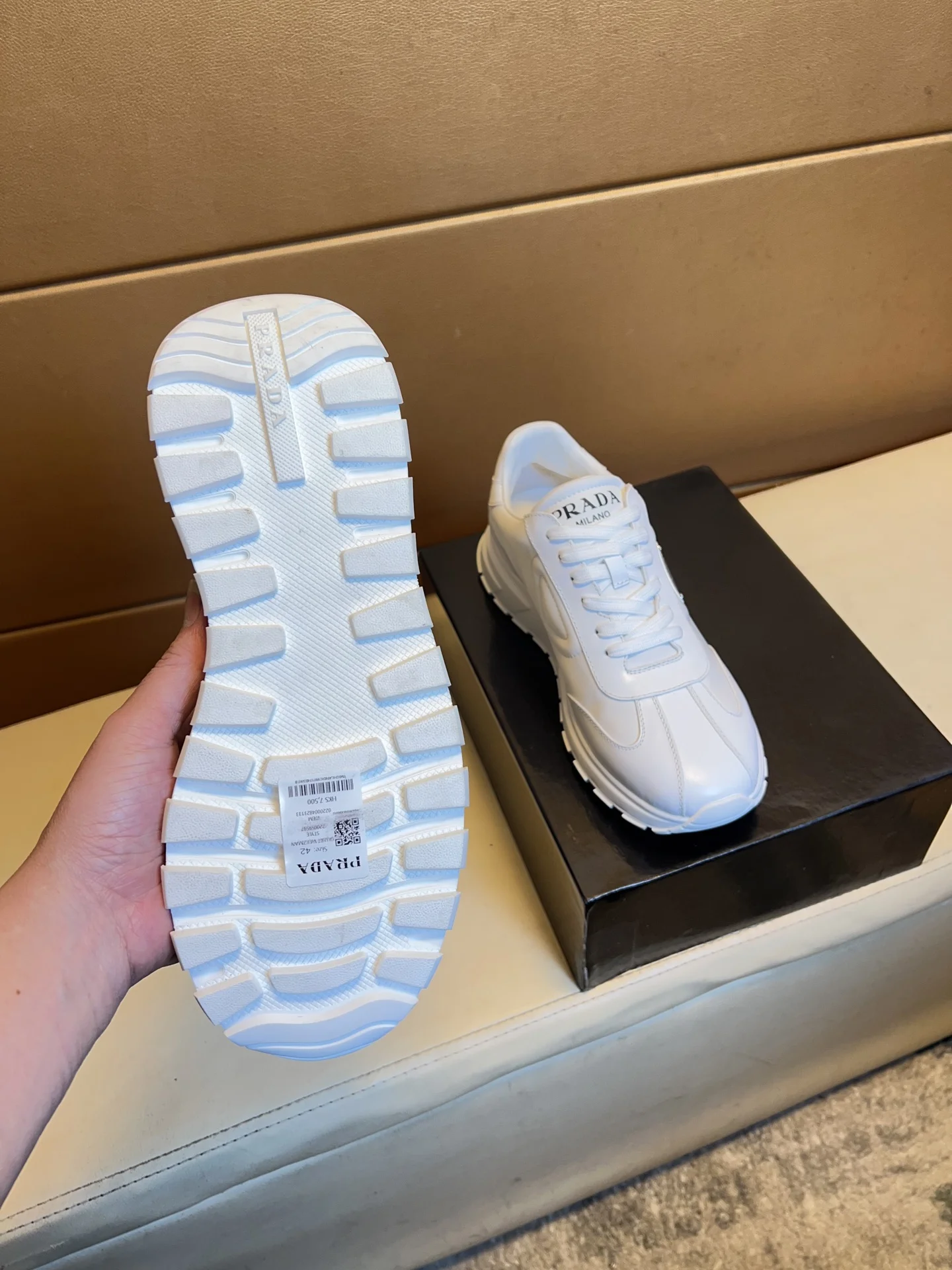PRADA Sneakers Leather EU38-44 B80202608030476 - Image 8
