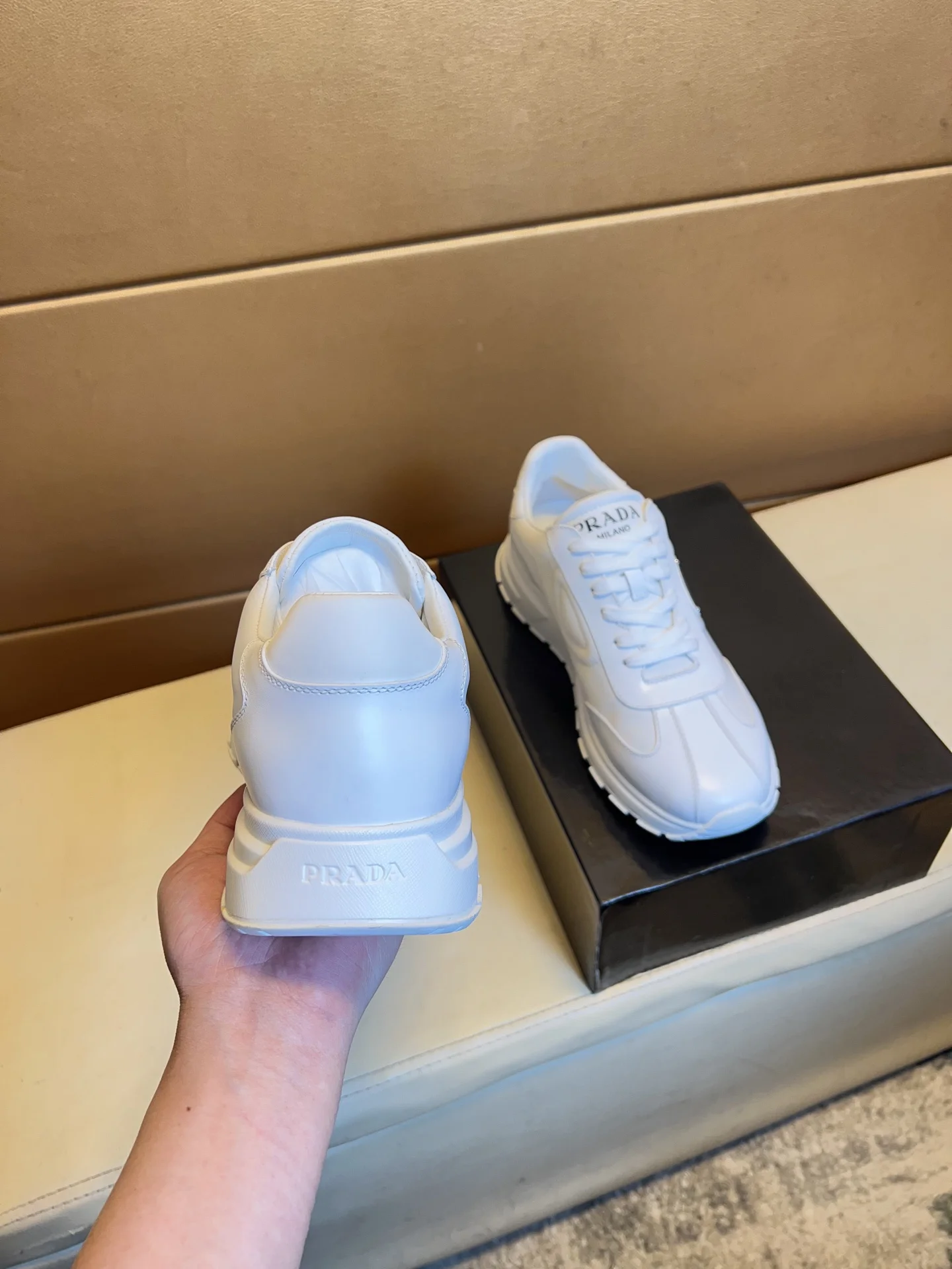PRADA Sneakers Leather EU38-44 B80202608030476 - Image 9