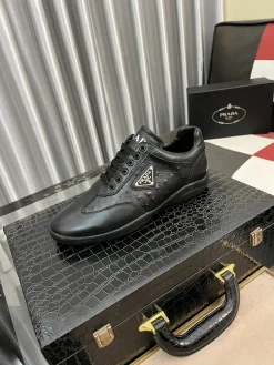 PRADA Sneakers Leather Nylon EU38-44 B00202608030171