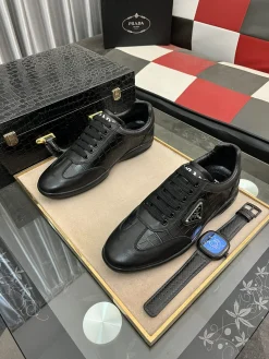 Alternative view of PRADA Sneakers Leather Nylon EU38-44 B00202608030172