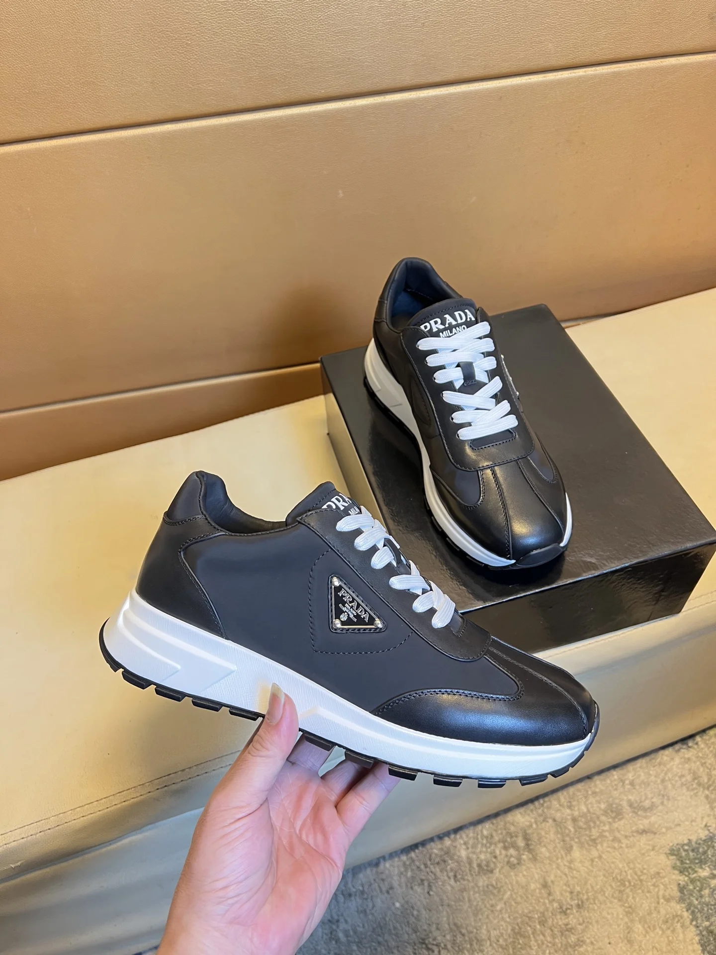 PRADA Sneakers Leather & Pigskin EU38-44 B80202608030477