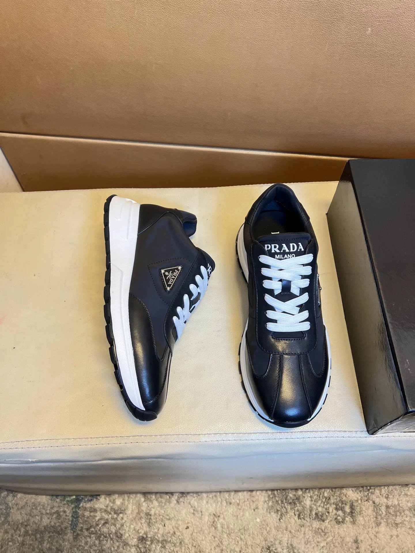PRADA Sneakers Leather & Pigskin EU38-44 B80202608030477 - Image 5