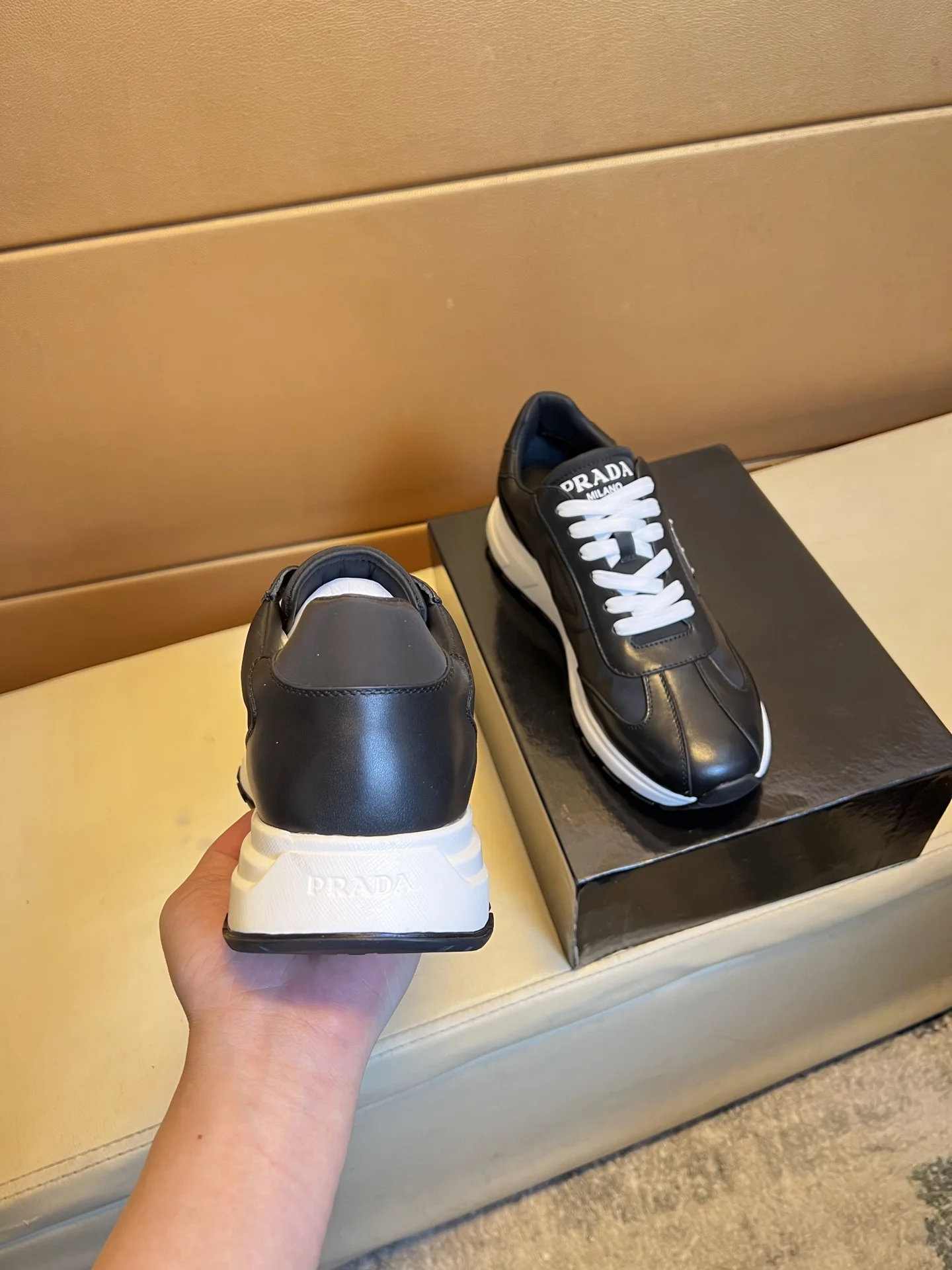 PRADA Sneakers Leather & Pigskin EU38-44 B80202608030477 - Image 7