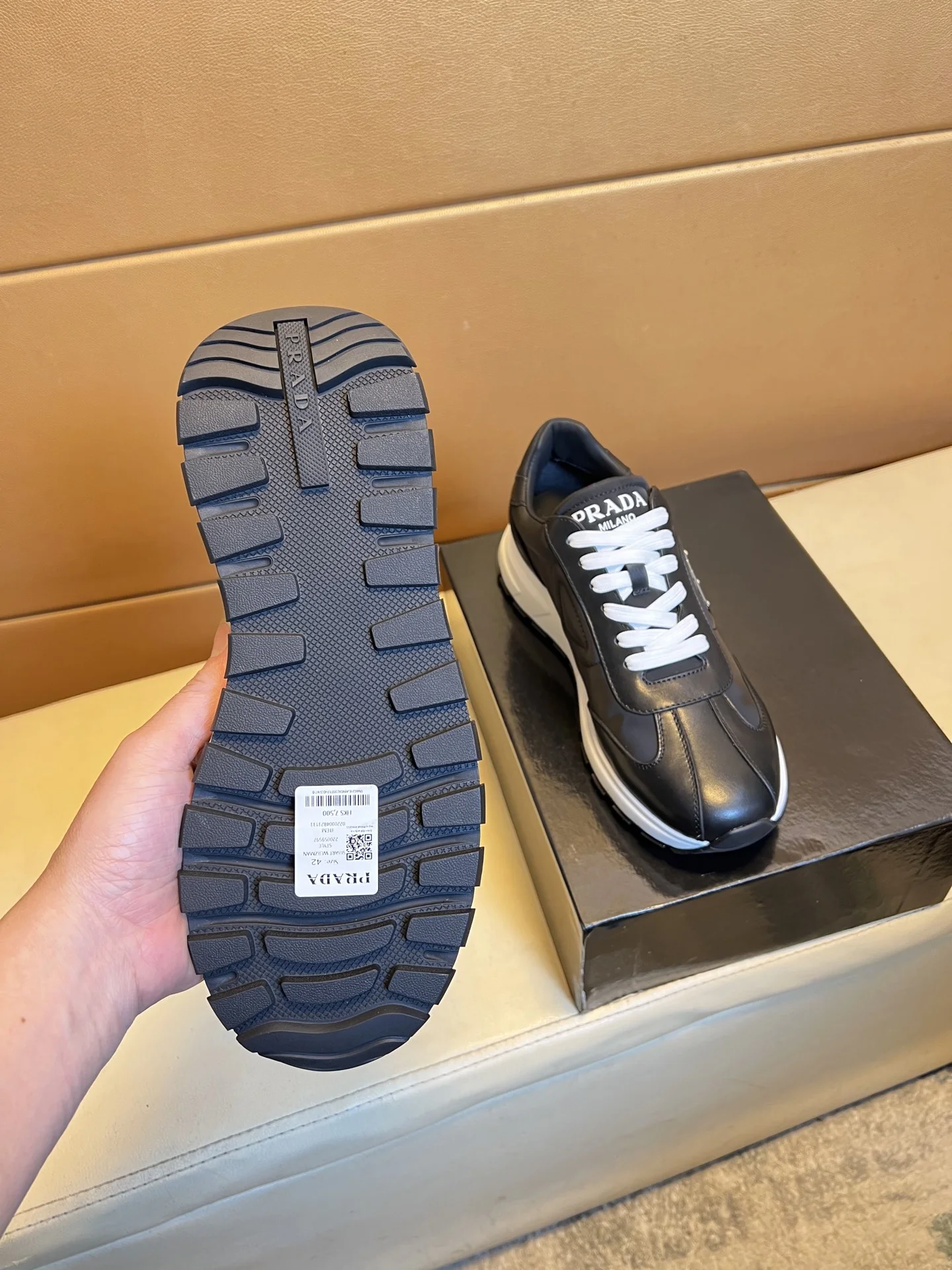 PRADA Sneakers Leather & Pigskin EU38-44 B80202608030477 - Image 8