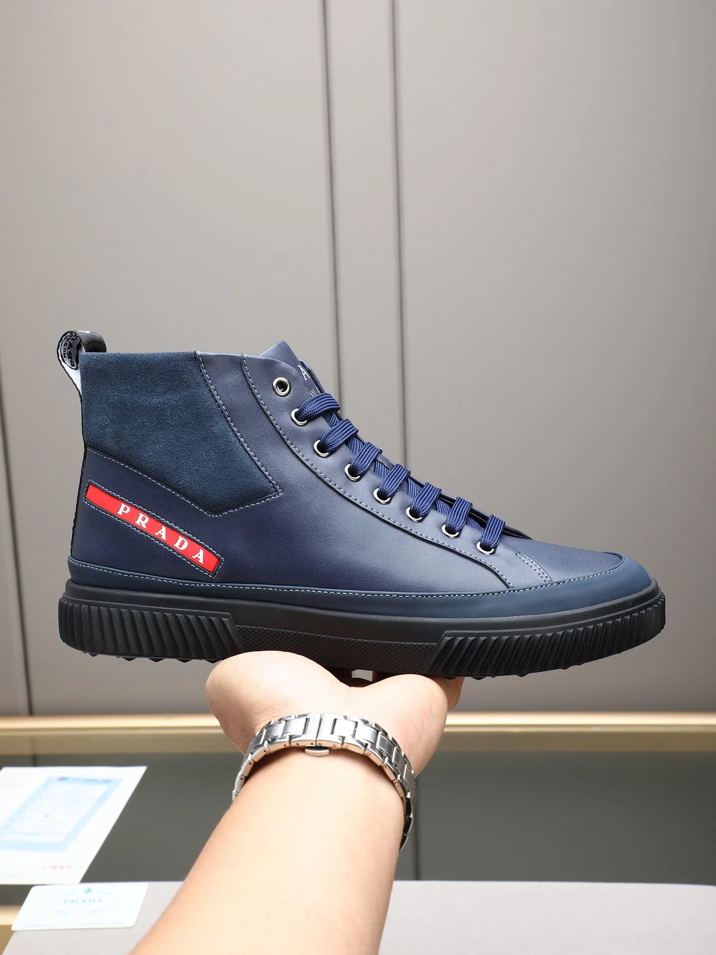 PRADA Sneakers Leather & Sheepskin EU38-44 B10202608030367