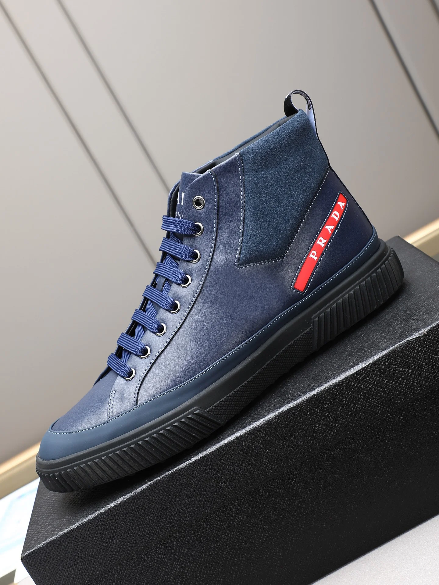 PRADA Sneakers Leather & Sheepskin EU38-44 B10202608030367 - Image 5
