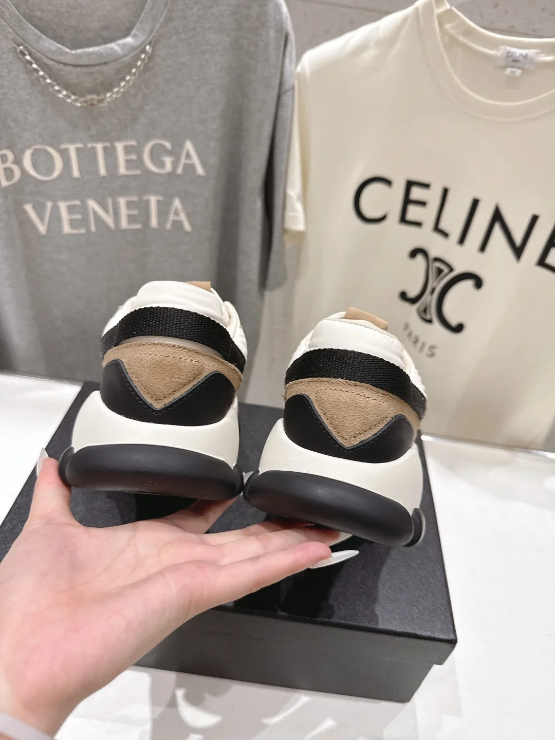 PRADA Sneakers Mesh Suede Leather EU35-39 B80202608031964 - Image 8