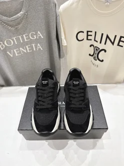 PRADA Sneakers Mesh & Suede Leather EU35-39 B80202608031965