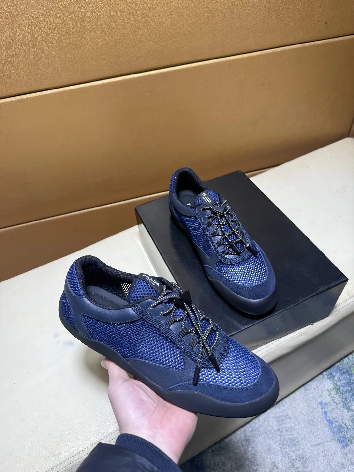 PRADA Sneakers Silk Calf Leather EU38-44 B60202608030463