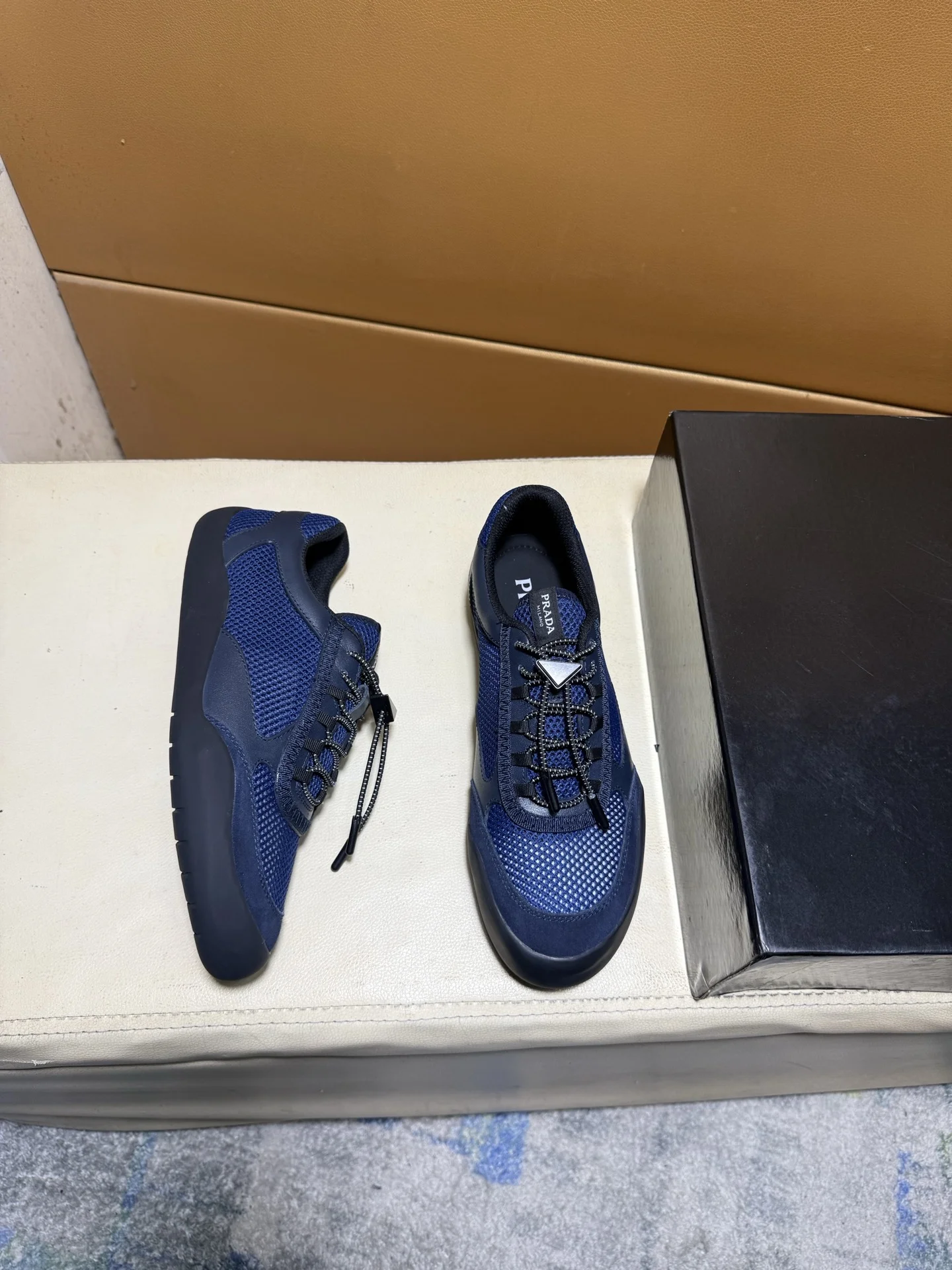PRADA Sneakers Silk Calf Leather EU38-44 B60202608030463 - Image 5